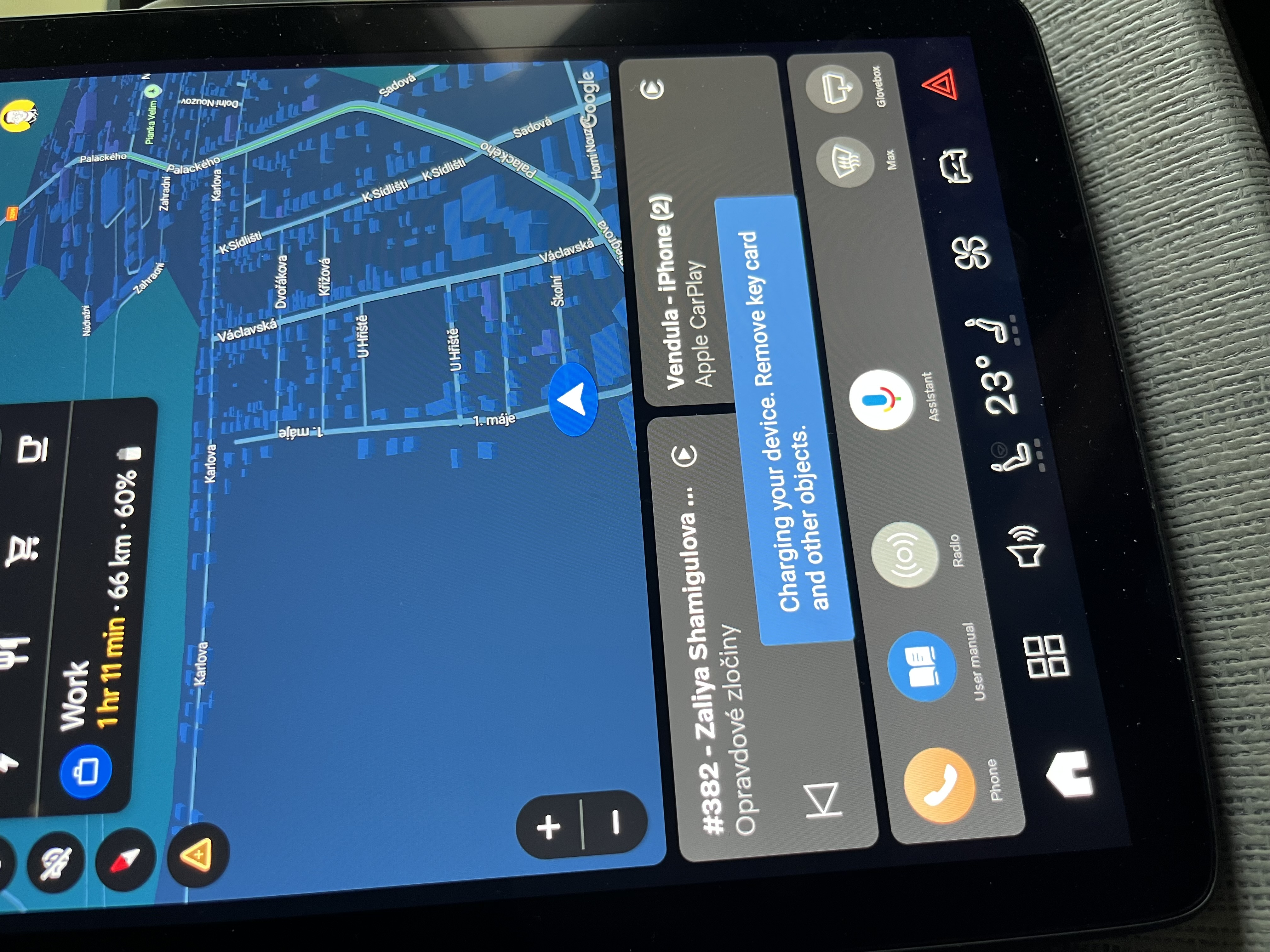 Charging notification example